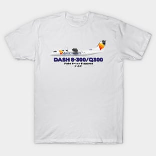 DeHavilland Canada Dash 8-300/Q300 - Flybe British European T-Shirt